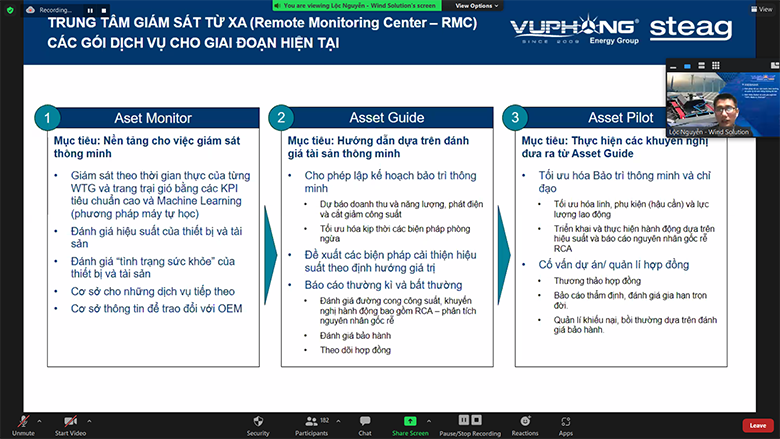 The webinar shares Asset Management Solution