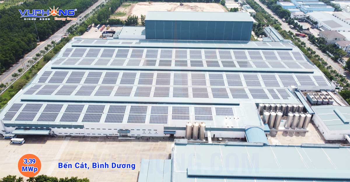 3,39 MWp, PPA installation project in Vinamilk Mega, Binh Duong