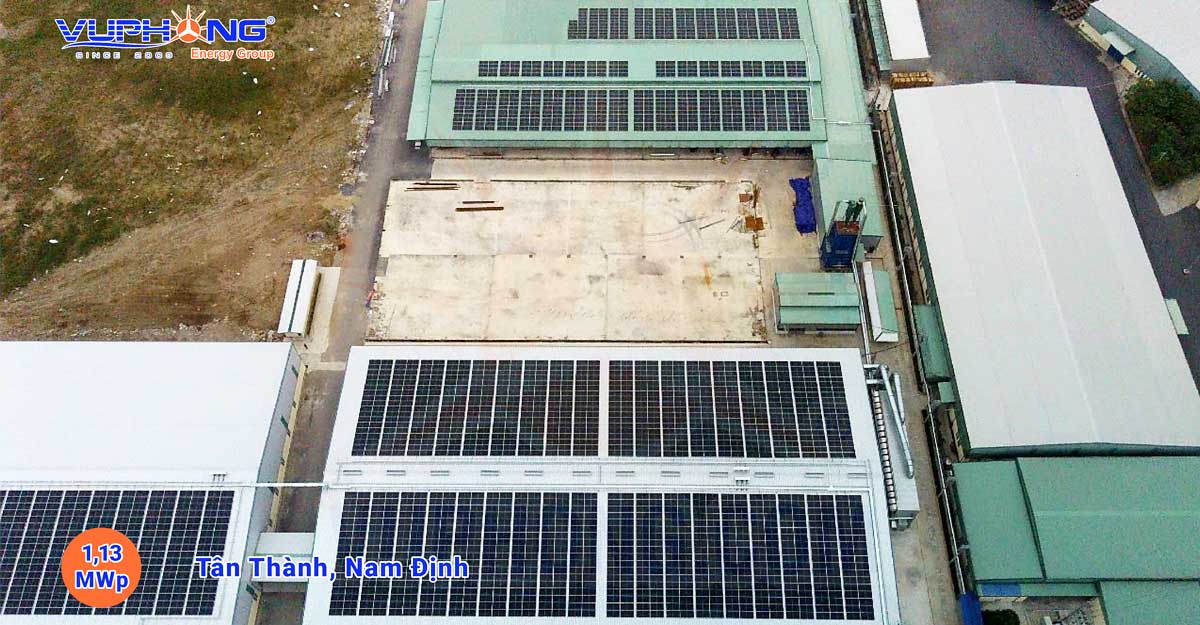 The solar power installation project of 1,13 MWp