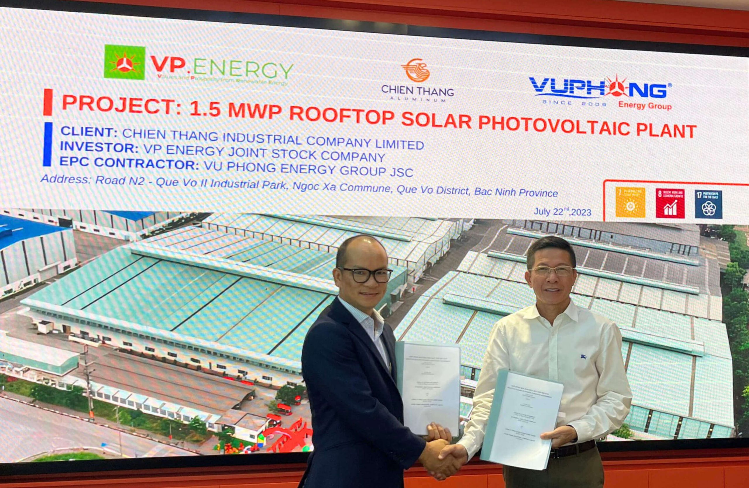 Installs 1.5 MW Solar Roof for Chien Thang