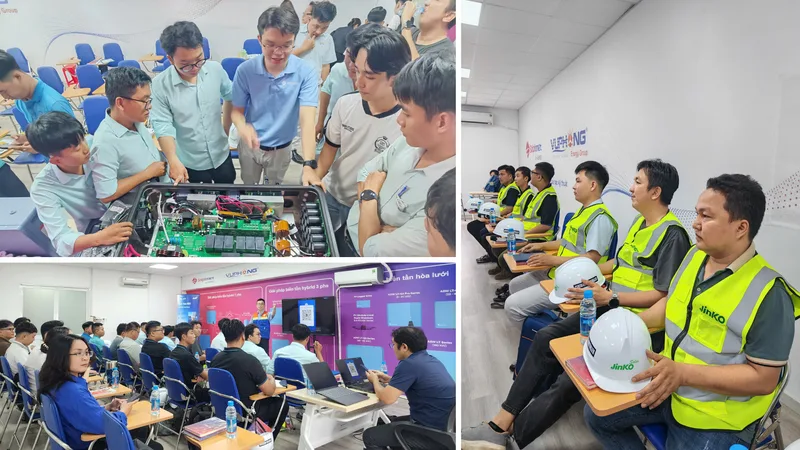 Vu Phong Energy Group, Solplanet and Jinko Solar Successfully Organize Basic Solar Technical Training Course 1
